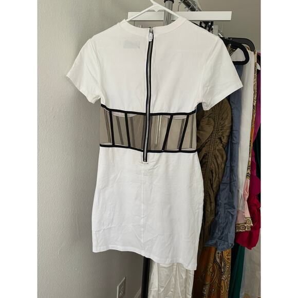 RTA Angela Mini Dress in White - Picture 9 of 10